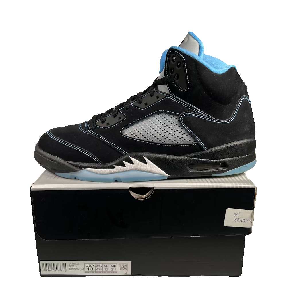 Jordan 5 Black University Blue (2026) Size 13 USED s23858