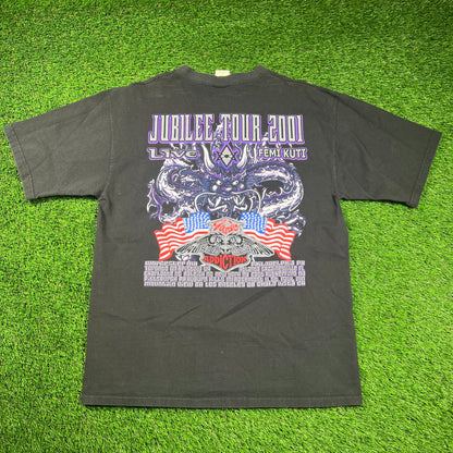 2001 Janes Addiction Black Jubilee Tour Tee Size Large USED v18272