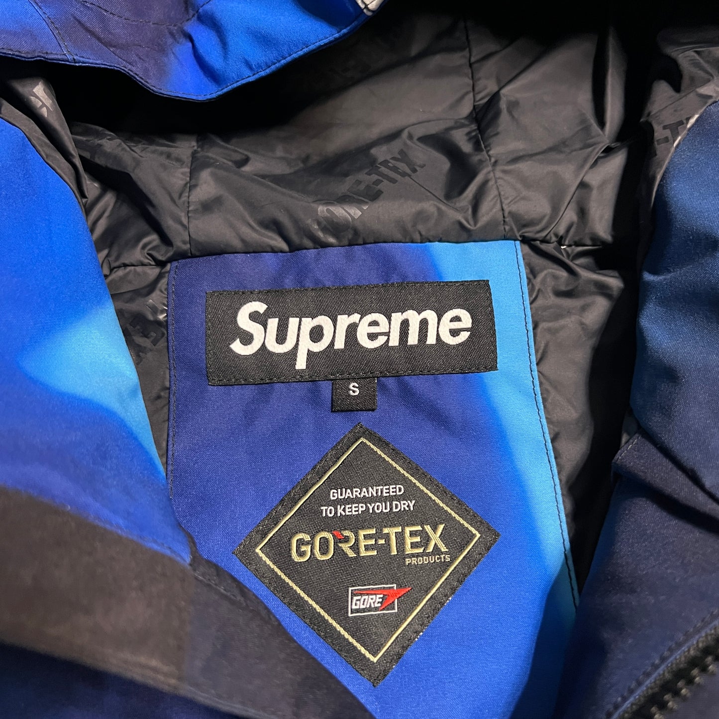 Supreme Nas and DMX Gore Tex Blue Shell Jacket Size Small NEW x14062