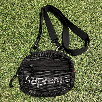 Supreme Small Mesh 2020 Black Shoulder Bag USED x13974