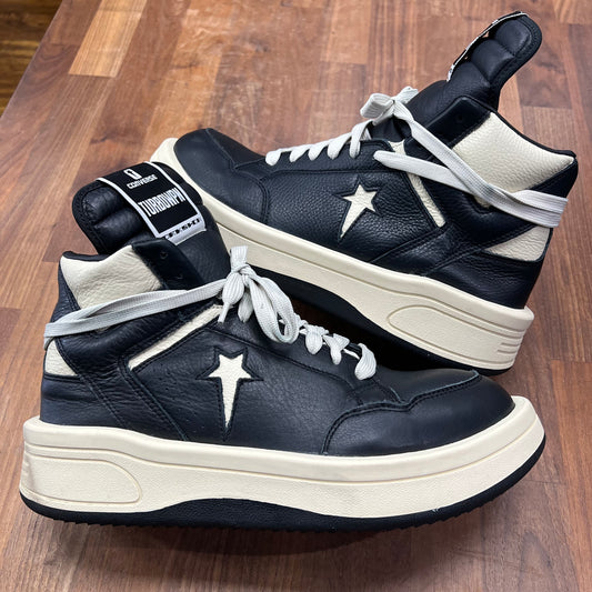 Converse x Rick Owens TURBOWPN Mid Black Cloud Dream Size 11 USED s16384