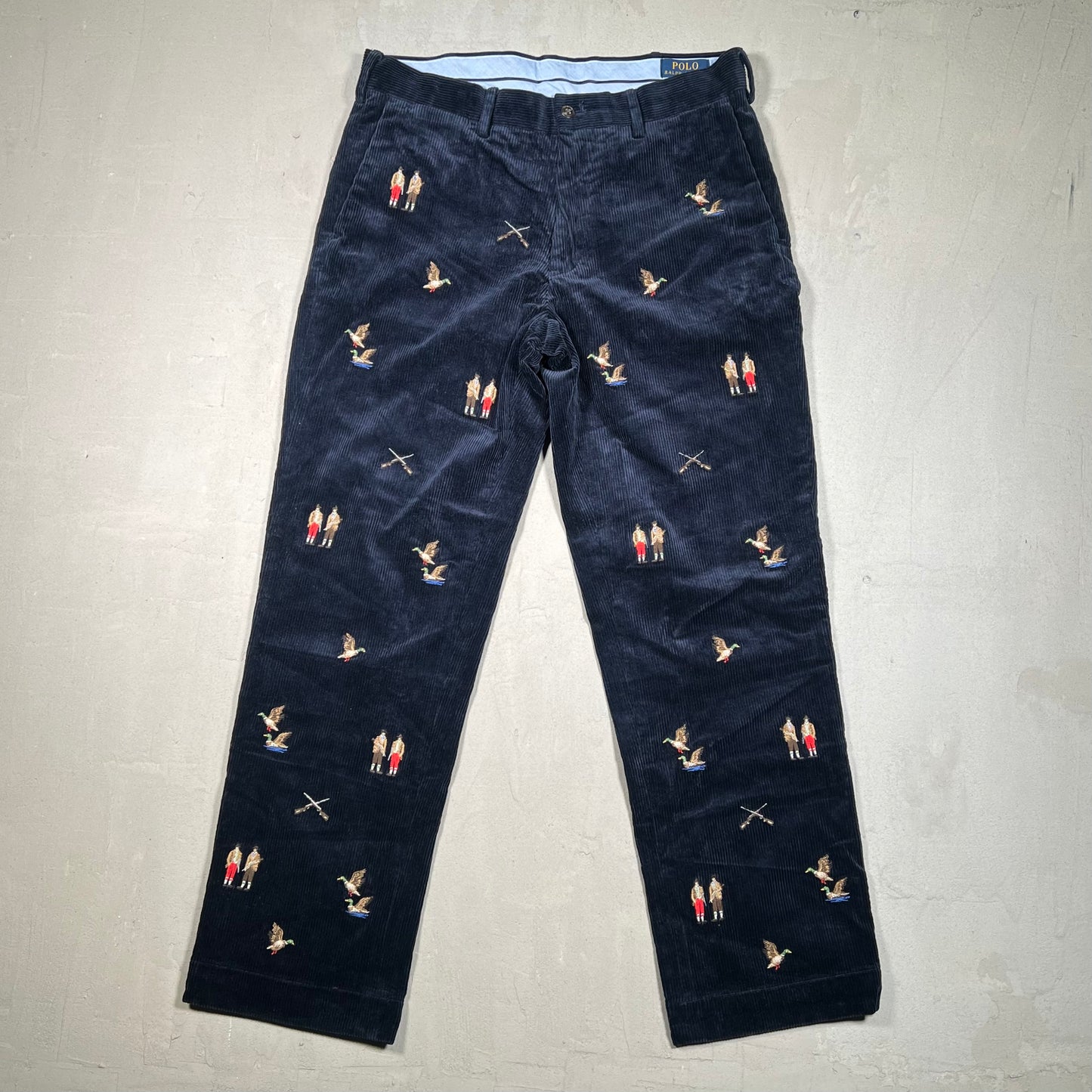 Polo Ralph Lauren Navy Duck Corduroy Pants Size 32 USED v19200