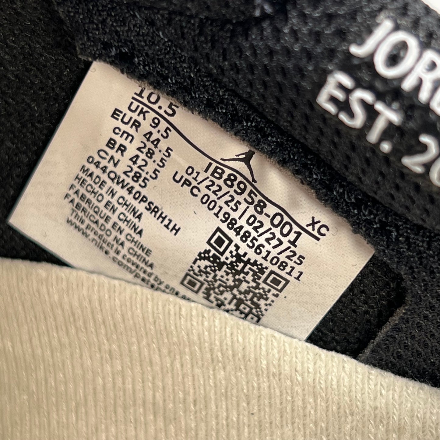 Jordan 1 Low Nigel Sylvester Better With Time (2025) Size 10.5 NEW s18194