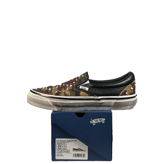 Vans LX Classic Slip On Pearlized Camo Black (2026) Size 8 USED s21465