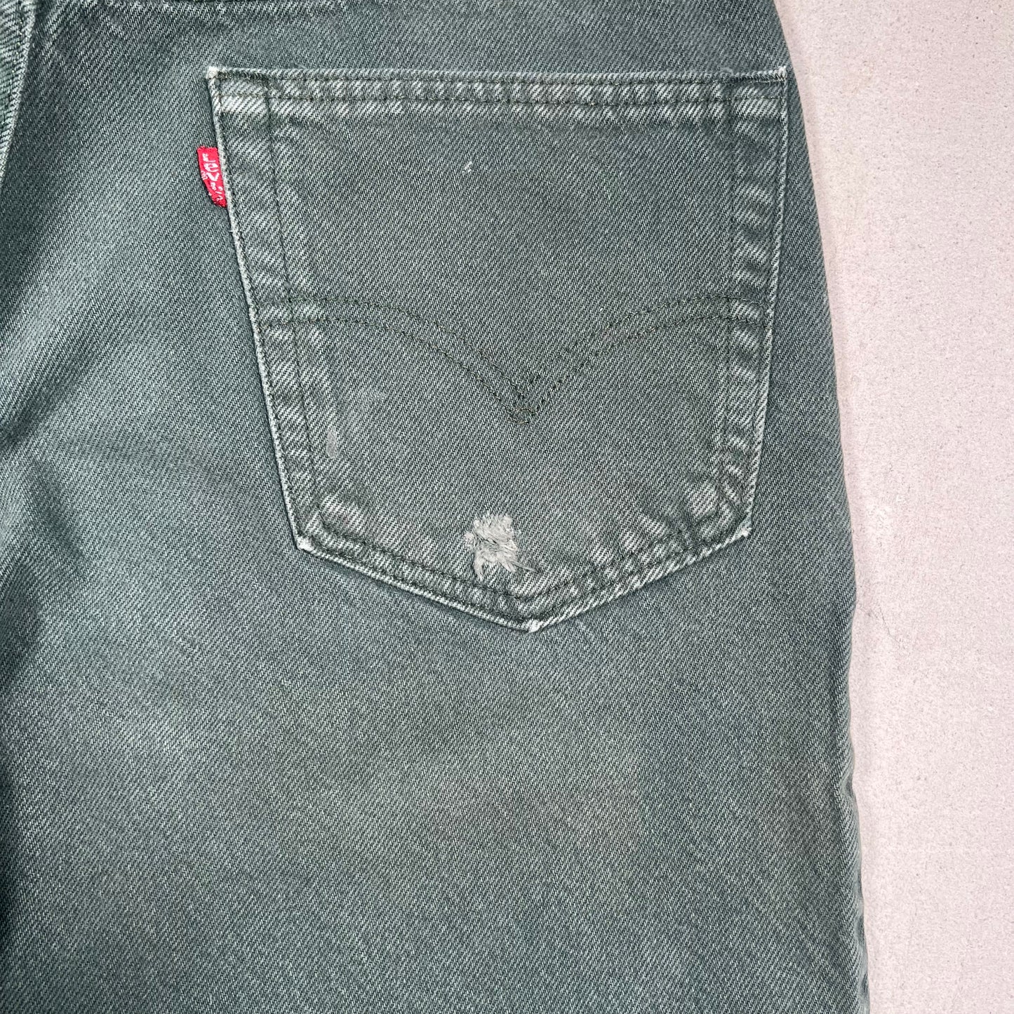 1998 Levi's 550 Dark Green Size 32 USED v19304