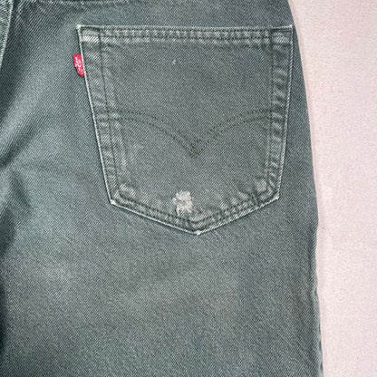 1998 Levi's 550 Dark Green Size 32 USED v19304