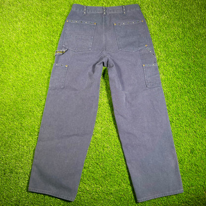 Supreme b.b. Simon Quilted Double Knee Painter Navy Pant Size 30 USED x16013