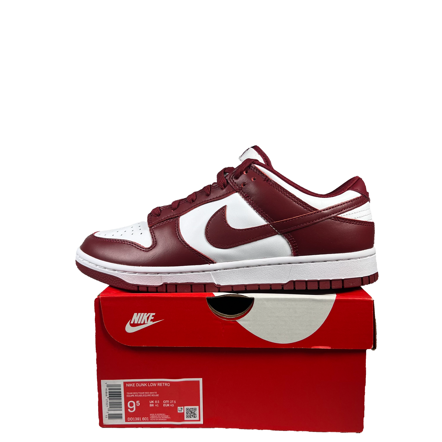 Nike Dunk Low Team Red (2022) Size 9.5 NEW s19917