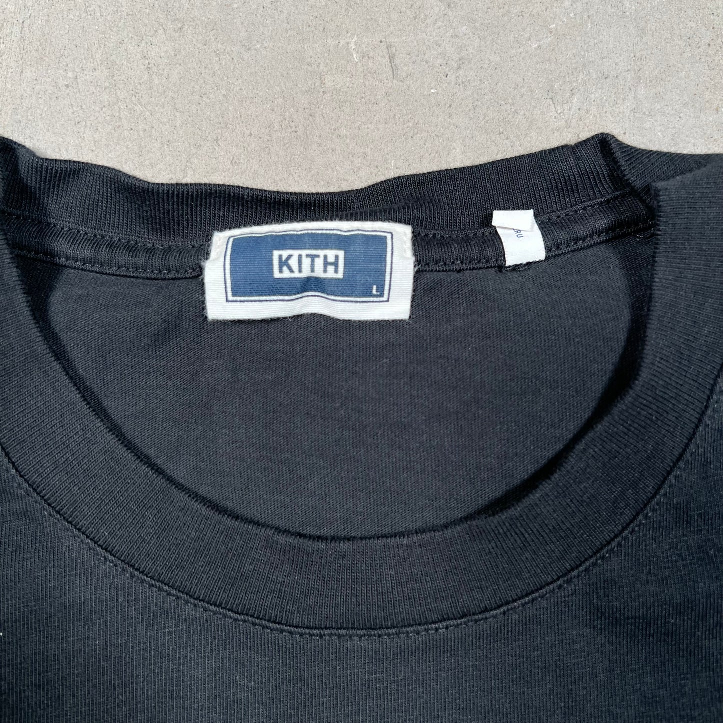 Kith Logo Tee Black/Yellow Size Large USED x17521