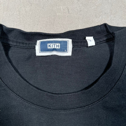 Kith Logo Tee Black/Yellow Size Large USED x17521