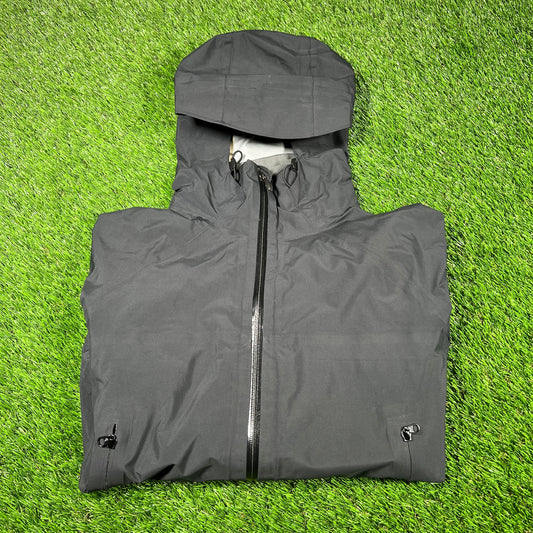 Columbia Nylon Black Rain Jacket Size Medium USED v16882