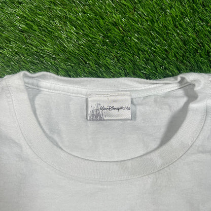 1990s Walt Disney World Four Micky Mouse White Tee Size XL USED v17726
