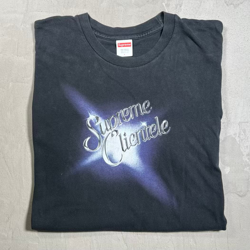 Supreme "Supreme Clientele" Black Tee Size Large USED x18496