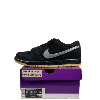 Nike SB Dunk Low Fog 2021 Size 9.5 USED s14590