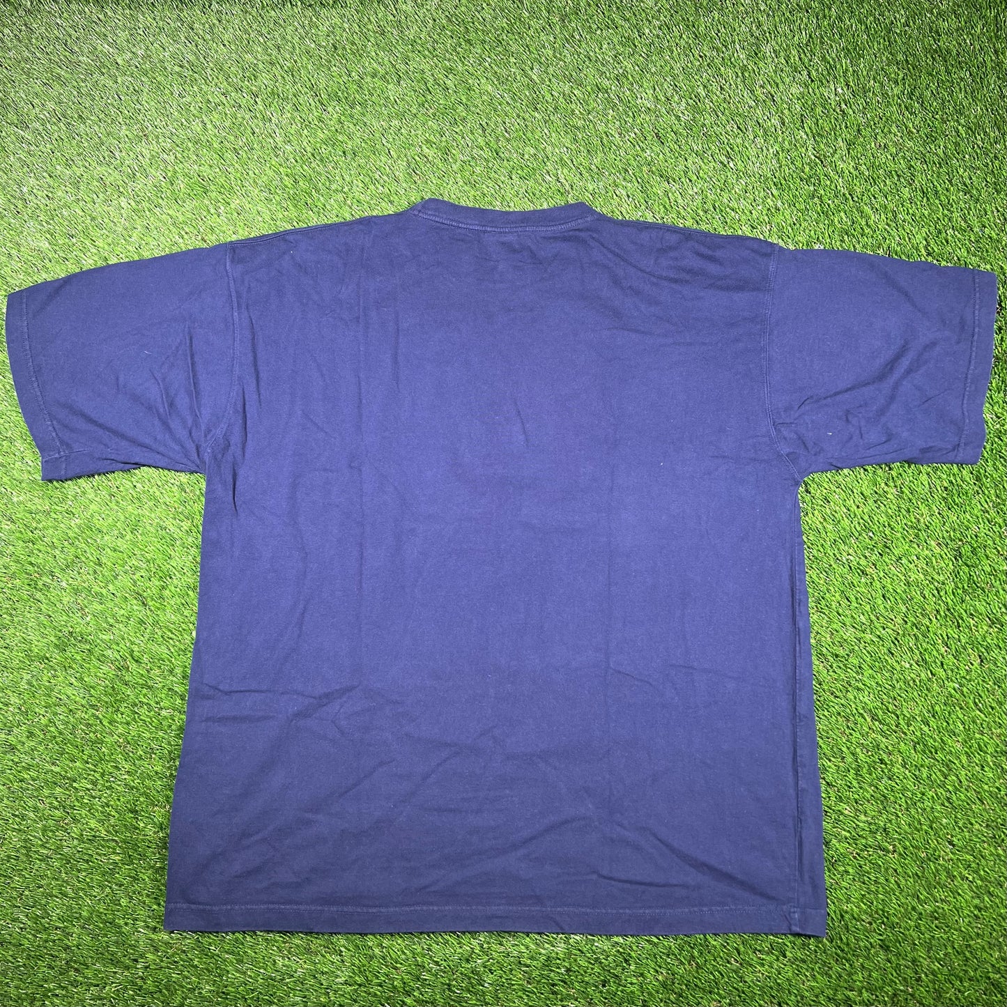 Y2K New Jersey Nets Navy Tee Size XXL USED v17026
