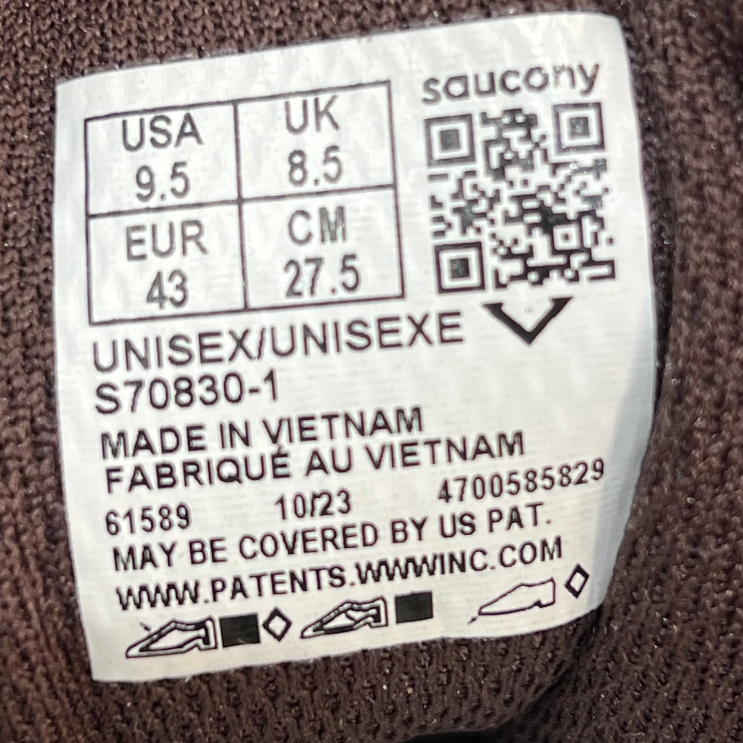 Saucony Grid Shadow 2 Bodega Jaunt Woven Size 9.5 USED s13815