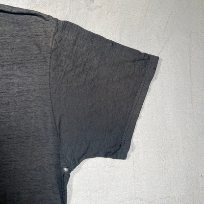 1990s Fruit of the Lom Black Pocket Tee Size Large USED v19174