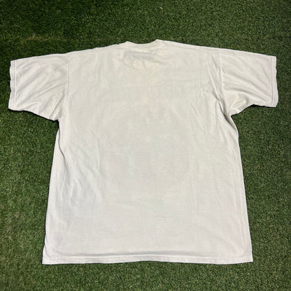 1990s Drifters White Band Tee Size XL USED v16107