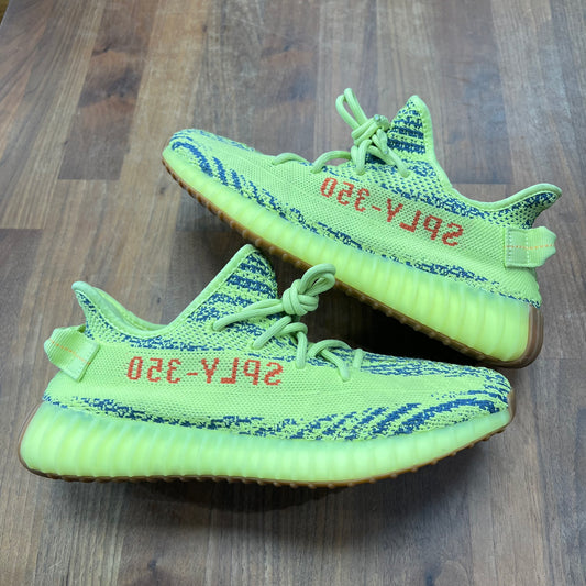 Adidas Yeezy Boost 350 V2 Semi Frozen Yellow Size 8 USED s17090