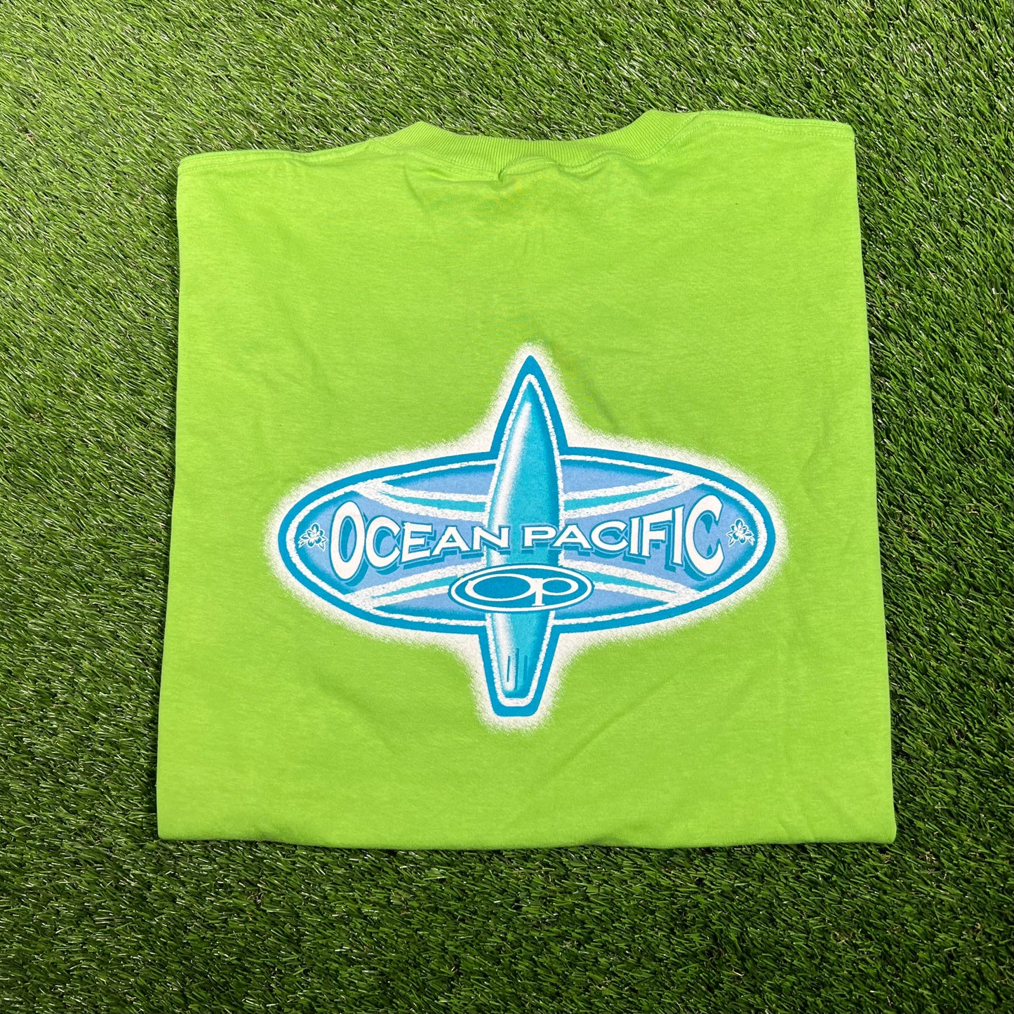 1990s Ocean Pacific Lime Green Size XL NEW v17416