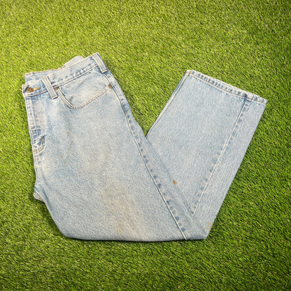 Y2K Carhartt Classic Blue Jeans Size 36x30 USED v17688