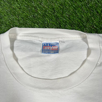 2000 Light Up A Life Donate Blood White Tee Size XL USED v17435