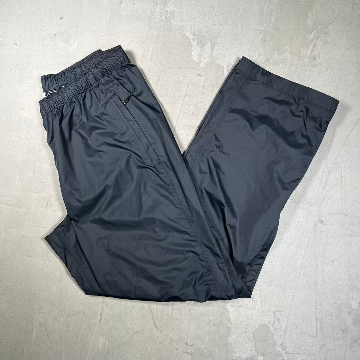 North Face Dryvent Lightweight Black Windbreaker Pants Size Large USED v20335