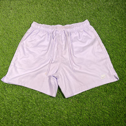 Men's Woven Flow Shorts Light Blue Size Medium v16855