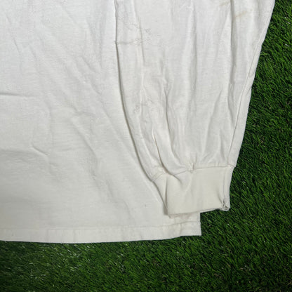 1990s Clay Smith Cans White Logo Longsleeve Size XXL USED v17345