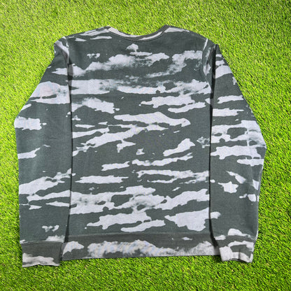APC Rue Madame Blue Camo Crewneck Size Small USED x14600