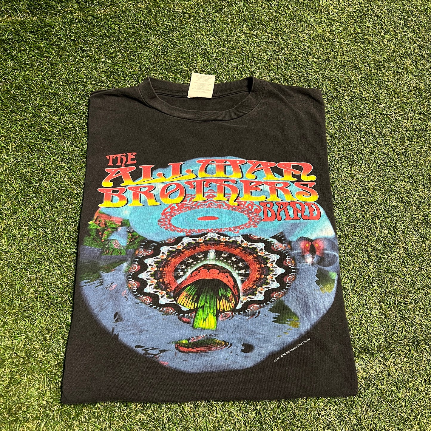 1997 Allman Brothers Summer Road Trip Black Tour Tee Size XL USED v16114