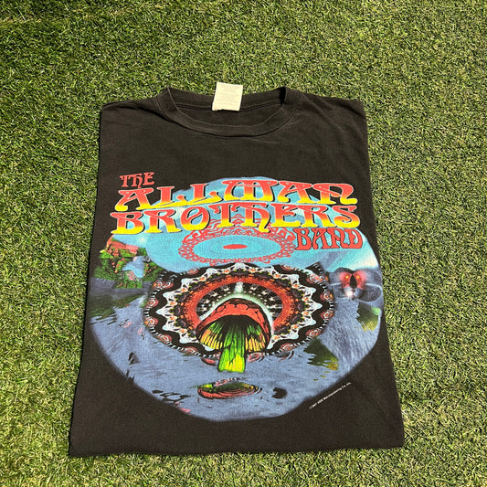 1997 Allman Brothers Summer Road Trip Black Tour Tee Size XL USED v16114