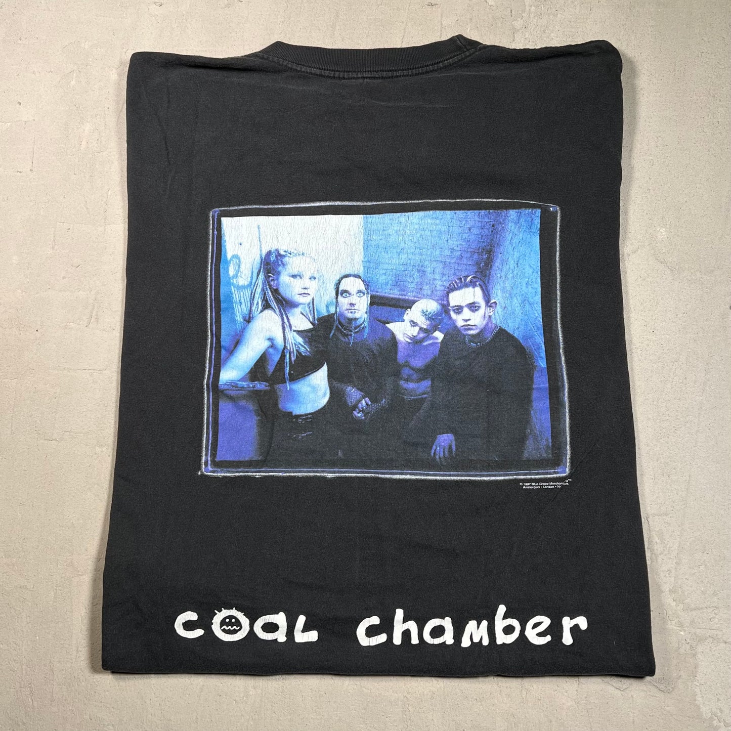 1990s Coal Chamber Black Tee Size XL USED v19531