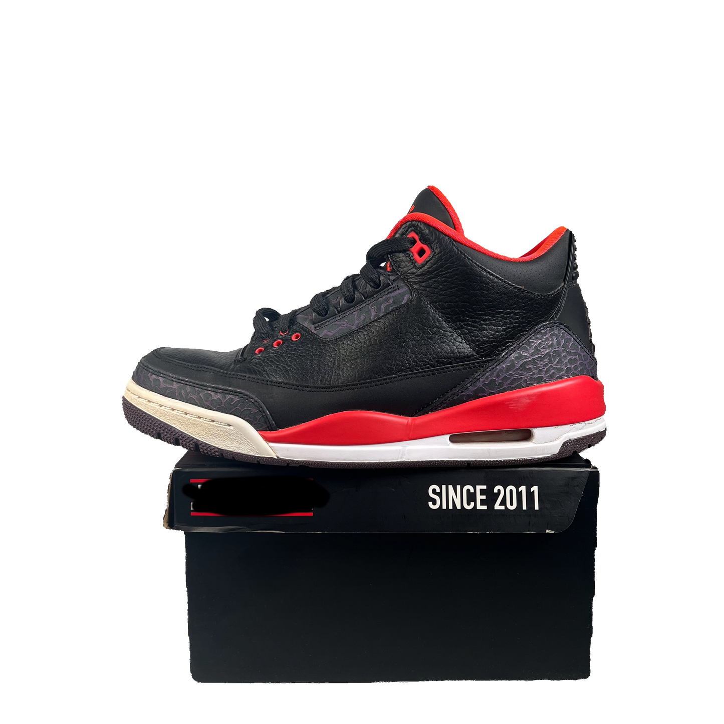 Jordan 3 Crimson (2013) Size 9 USED s22456