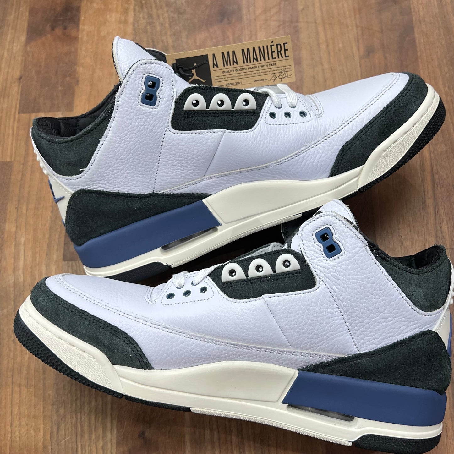 Jordan 3 A Ma Maniere Diffused Blue Size 10.5 NEW s16182