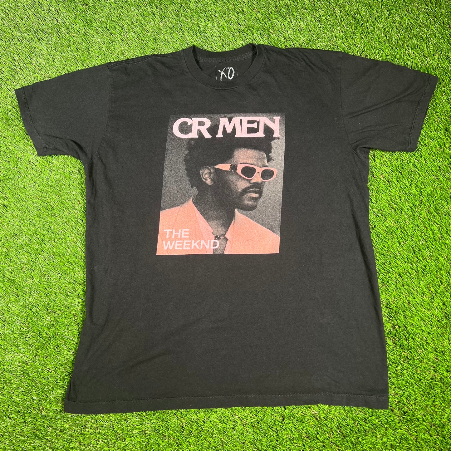The Weeknd CR Men Black Tee Size Large USED x14397