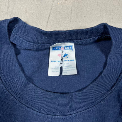 2009 Yankees World Series Champ Ring Navy Blue Tee Size XL USED v20099