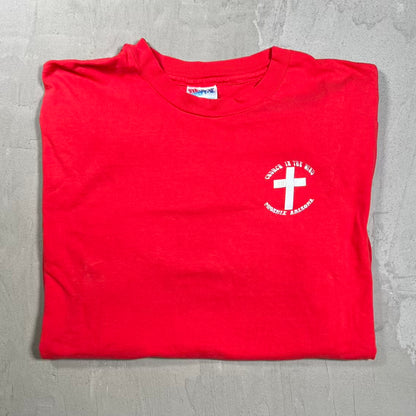 1990s Church in the Wind Red Tee Size XXL USED v20181