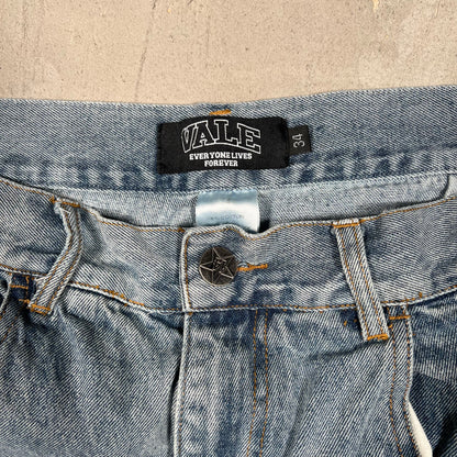 Vale Forever Insignia Light Blue Denim Jeans Size 34 USED x17245
