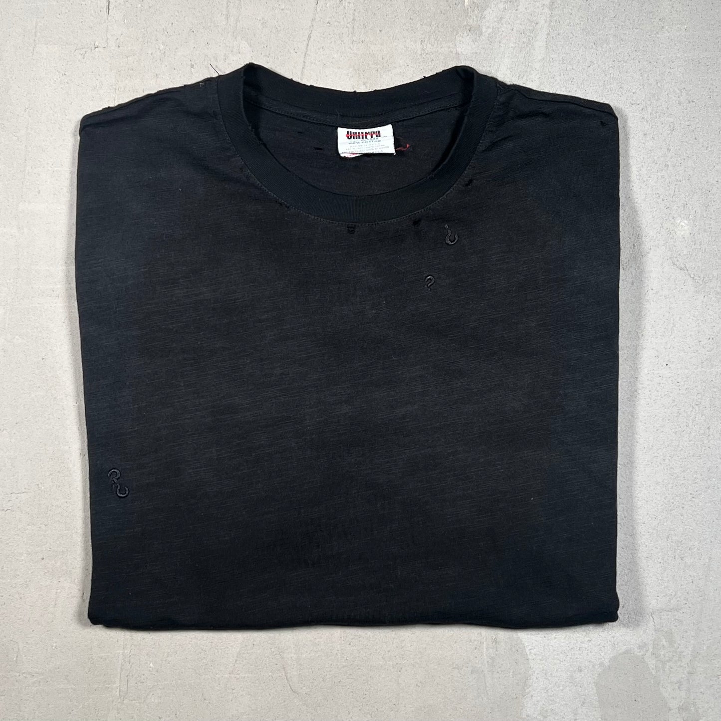 Greedy Unit Black Thrashed Everyday Tee Size XL USED x17176
