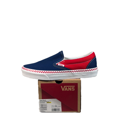 Vans Classic Slip On Navy/Red (2024) Size 8 USED s22392