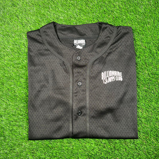 Billionaire Boys Club BBC Black Baseball Jersey Size Medium USED x16742