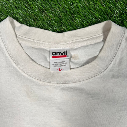 2009 Z06 Fest Racing Car White Tee Size Large USED v17887