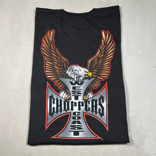 Y2K West Coast Choppers Black Eagle Cutoff Tee Size XXL NEW v19072