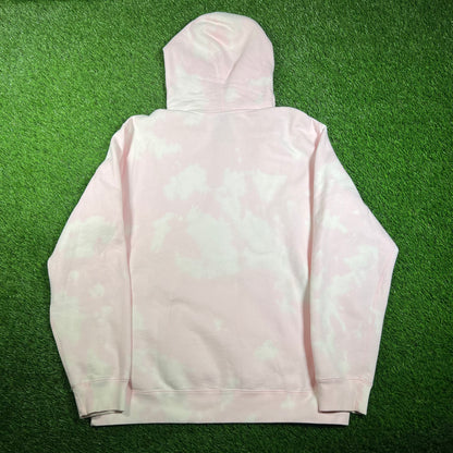 OVO Pink Tie Dye Half Zip Hoodie Size XL USED x15569