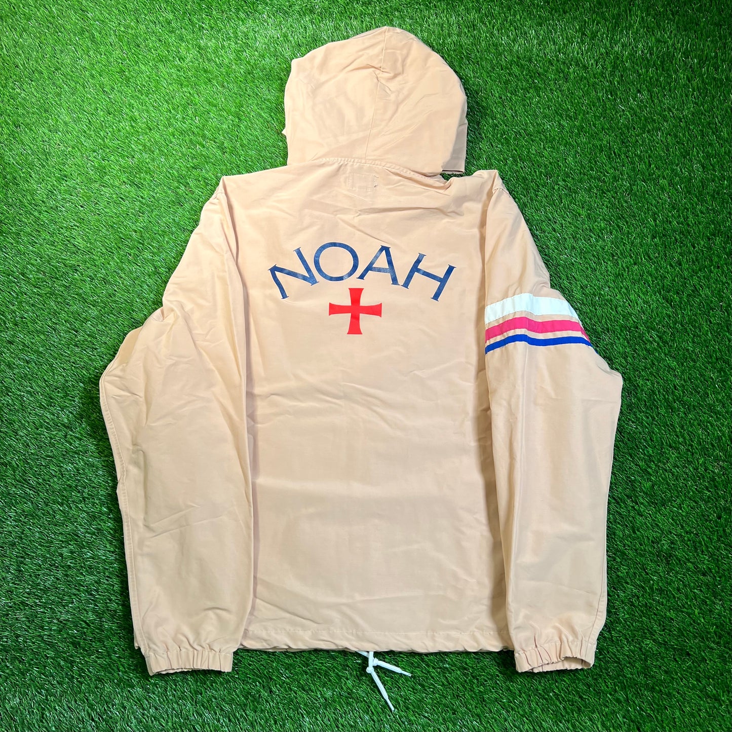 Noah Tan Lightweight Zip Up Jacket Size XL USED x16738