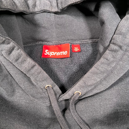 Supreme Washed Old English Navy Hoodie Size Medium NEW x15746