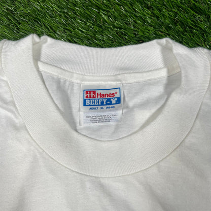 1990s Rockefeller Plaza Experience White Tee Size XL USED v17316