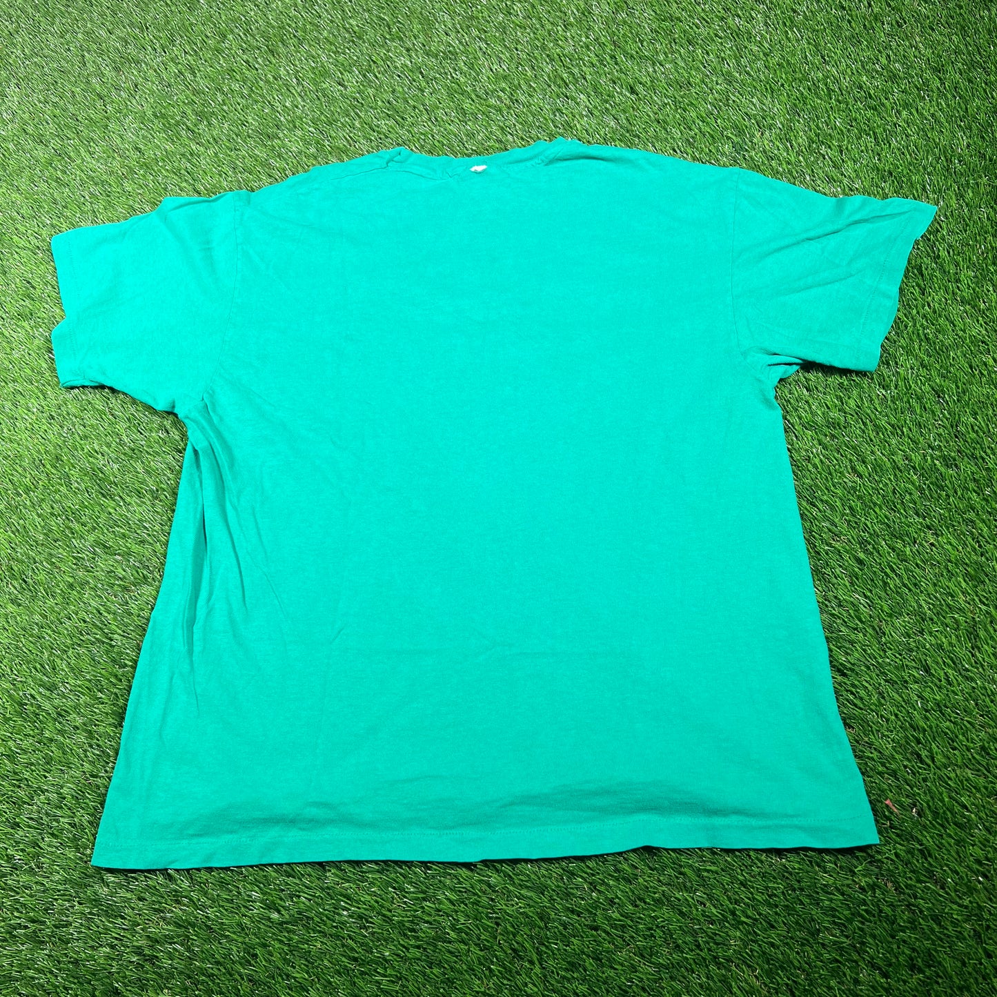 1986 Fast for a World Harvest Green Tee Size XL USED v17734