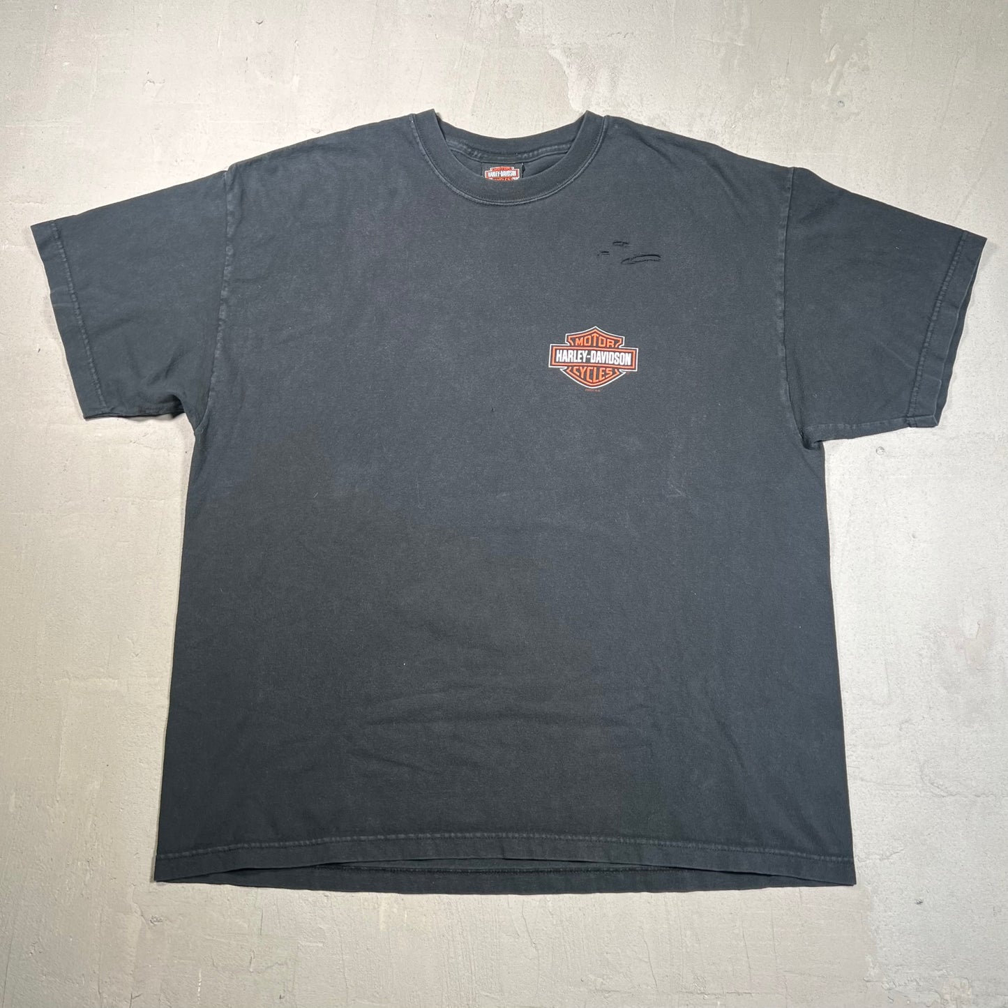 2004 Harley Davidson Hawaii Distressed Black Tee Size XL USED v18980